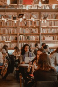 Indian students studying for study abroad, writing Statement of Purpose (SOP), academic preparation, university application, study in USA, UK, Canada